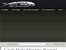 Tablet Screenshot of clubbalimirage.com